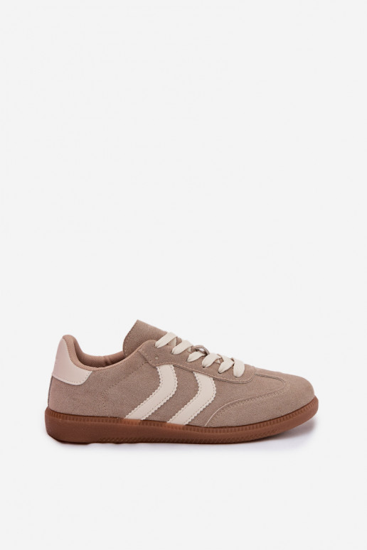 Zapatillas beige para mujer de ante sintético Jesavella