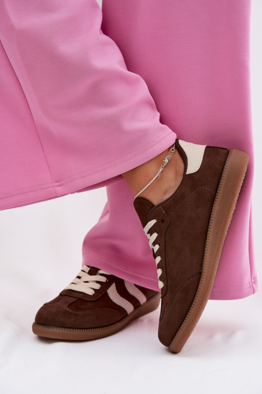 Zapatillas de chocolate para mujer de ante sintético Jesavella
