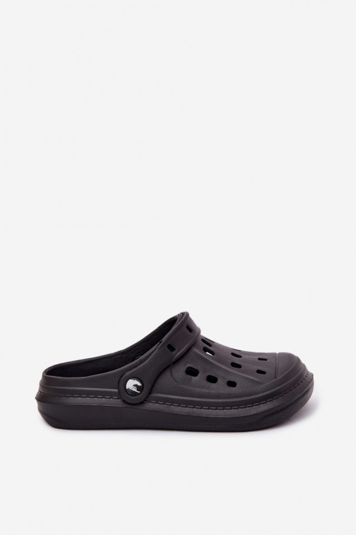 Zuecos ligeros para mujer negros Cobble