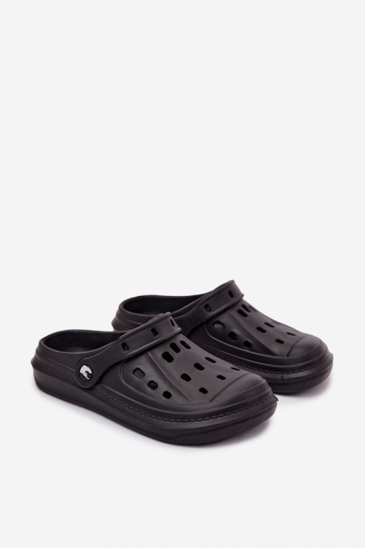 Zuecos ligeros para mujer negros Cobble