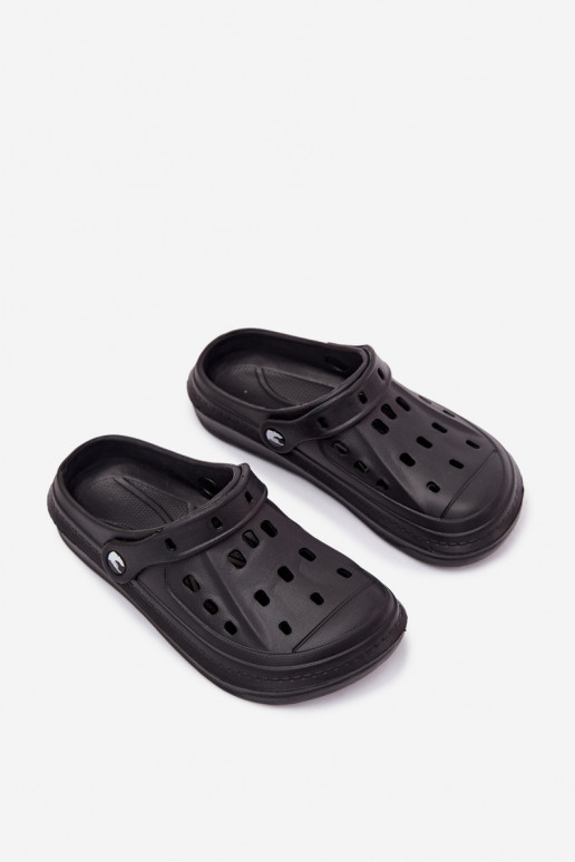 Zuecos ligeros para mujer negros Cobble