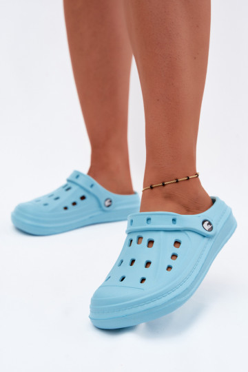 Zuecos ligeros para mujer turquesas Cobble
