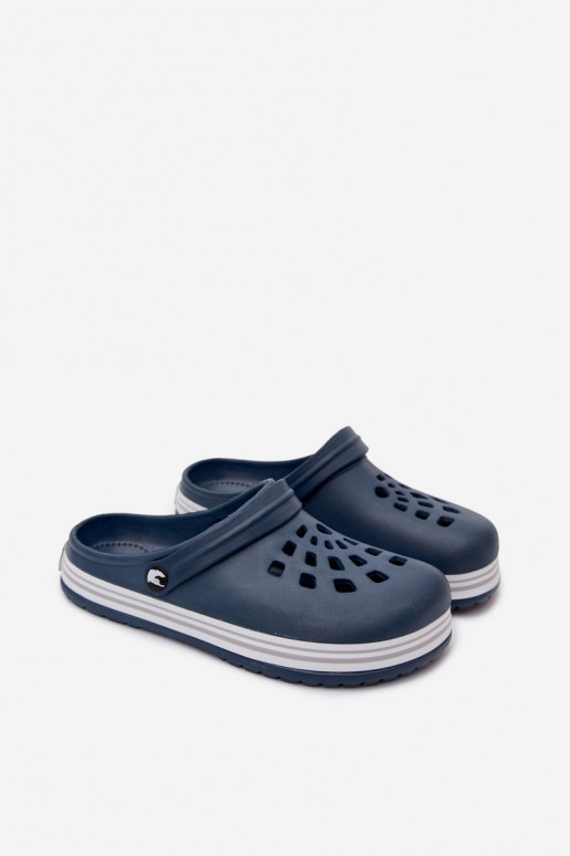 Zuecos ligeros para hombre azul oscuro MileĮay