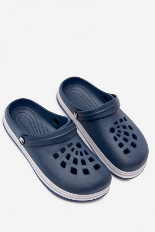 Zuecos ligeros para hombre azul oscuro MileĮay