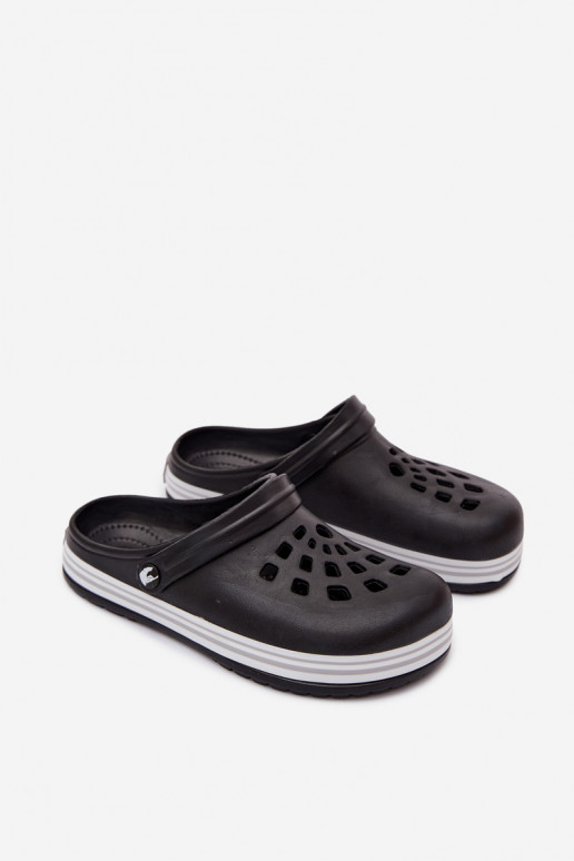 Zuecos ligeros para hombre negros MileĮay