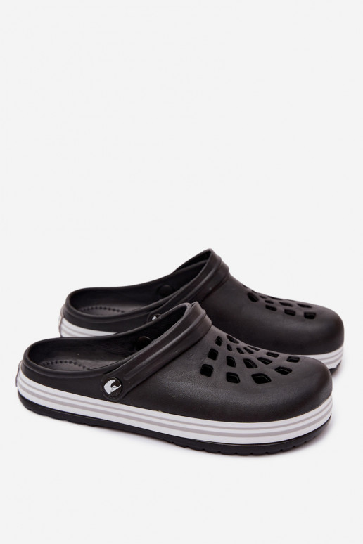 Zuecos ligeros para hombre negros MileĮay