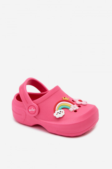 Zuecos ligeros para niños rosas con hebillas LEMIGO LUPO