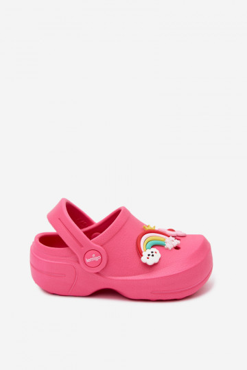 Zuecos ligeros para niños rosas con hebillas LEMIGO LUPO 2