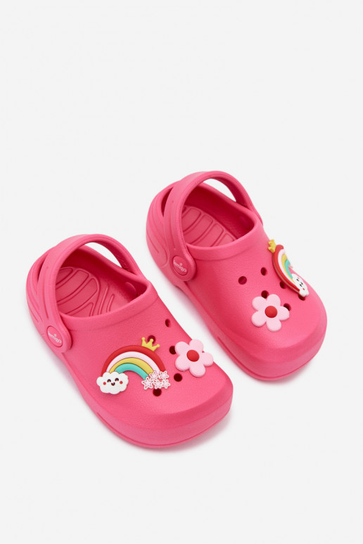 Zuecos ligeros para niños rosas con hebillas LEMIGO LUPO