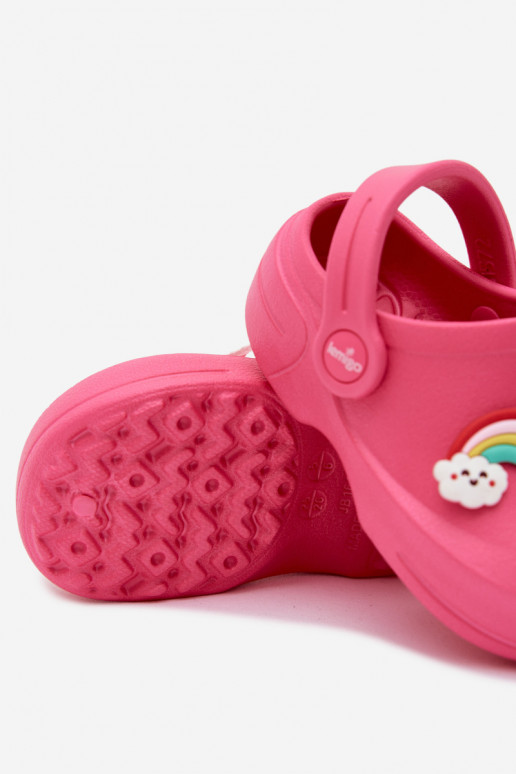Zuecos ligeros para niños rosas con hebillas LEMIGO LUPO