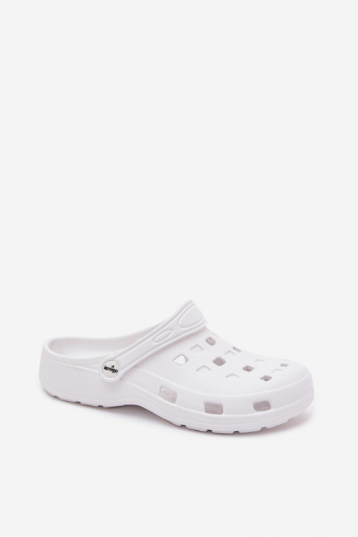 Zuecos ligeros para mujer blancos LEMIGO 806