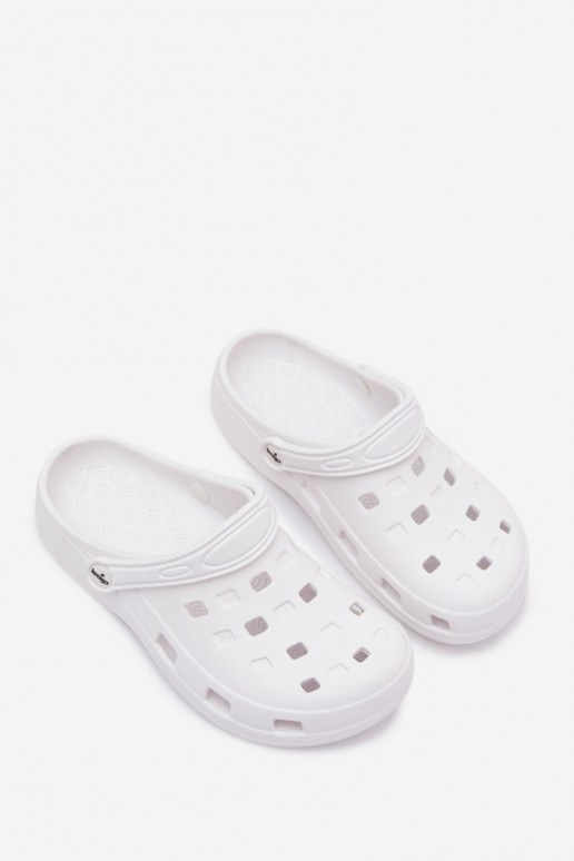 Zuecos ligeros para mujer blancos LEMIGO 806