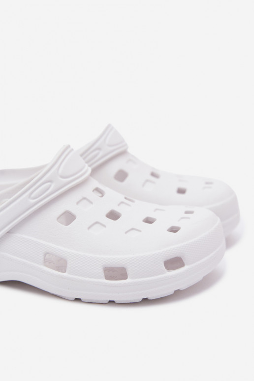 Zuecos ligeros para mujer blancos LEMIGO 806