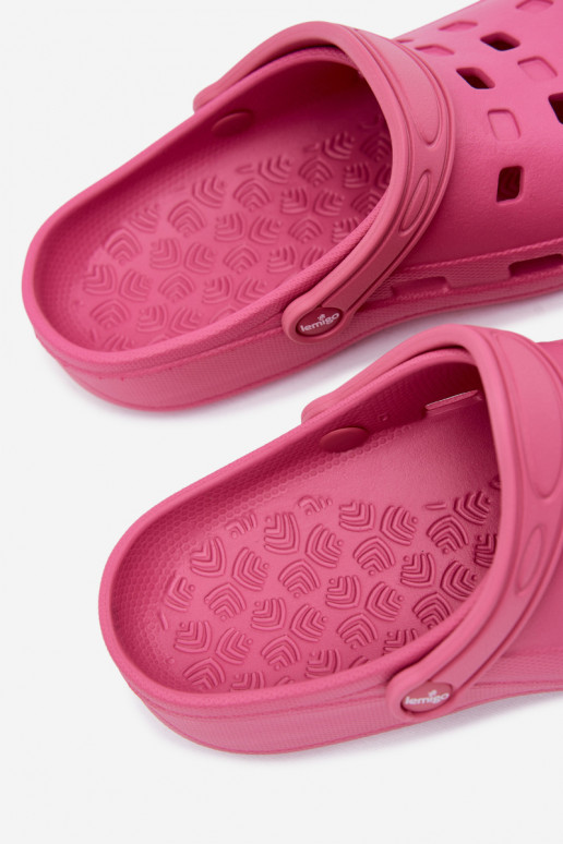 Zuecos ligeros para mujer rosa oscuro LEMIGO 806