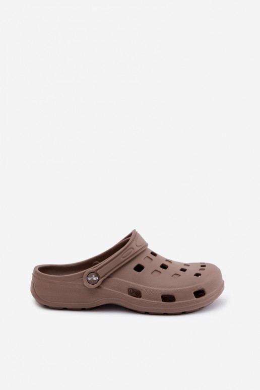 Zuecos ligeros para mujer marrones LEMIGO 806