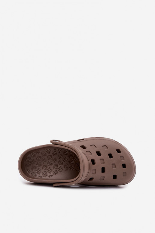 Zuecos ligeros para mujer marrones LEMIGO 806
