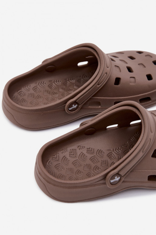 Zuecos ligeros para mujer marrones LEMIGO 806