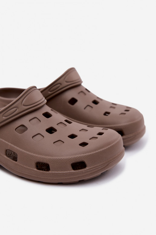 Zuecos ligeros para mujer marrones LEMIGO 806