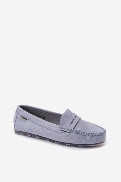 Mocasines planos de ante sintético azules Galadriel