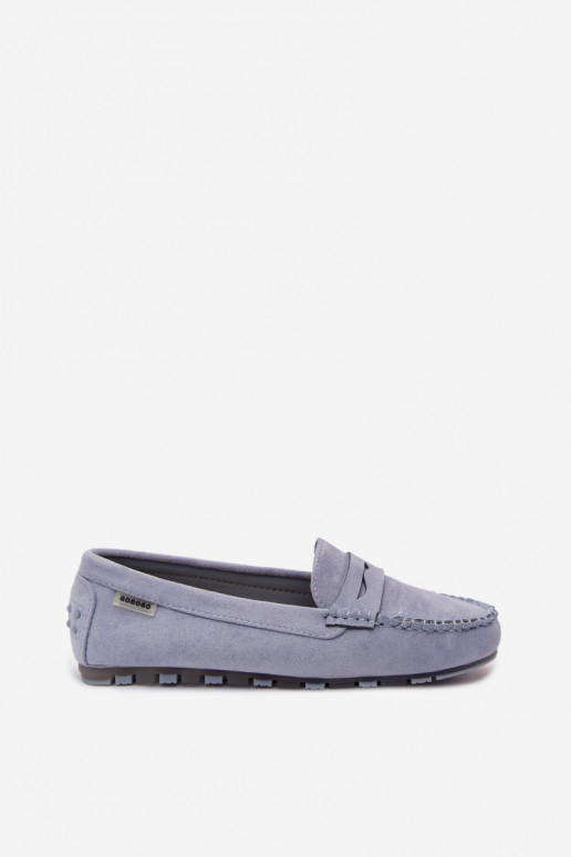 Mocasines planos de ante sintético azules Galadriel