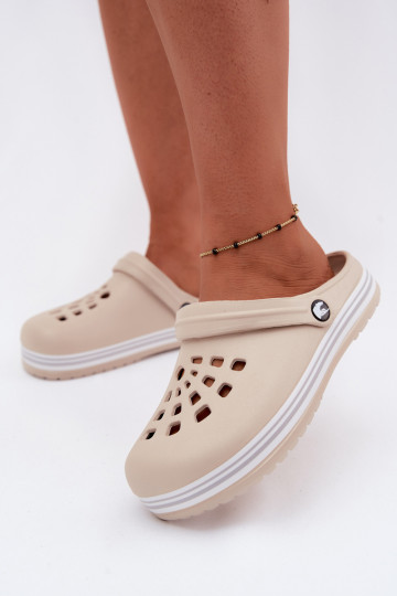 Chanclas ligeras para mujer de color arena Ashby 2