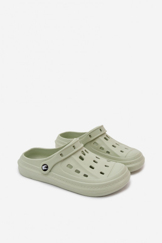 Chanclas ligeras para hombre de color verde pastel Route