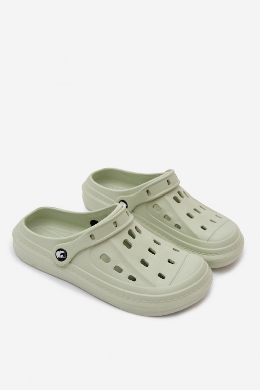 Chanclas ligeras para hombre de color verde pastel Route