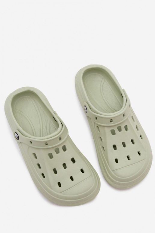 Chanclas ligeras para hombre de color verde pastel Route