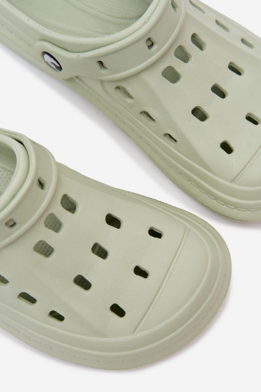 Chanclas ligeras para hombre de color verde pastel Route