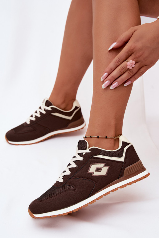 Zapatillas de mujer color chocolate LOTTO 2401850U EPICAN
