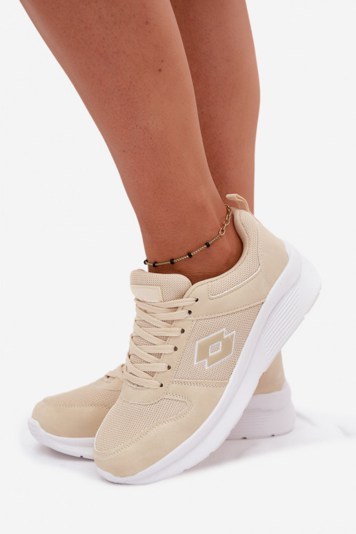 Zapatillas deportivas para mujer color arena LOTTO 2401650U SOBRIO