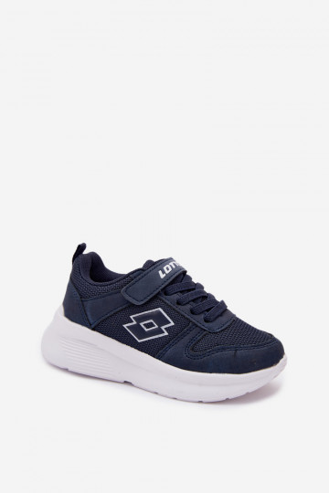 Zapatillas infantiles con velcro LOTTO SOBRIO 2601570K azul oscuro