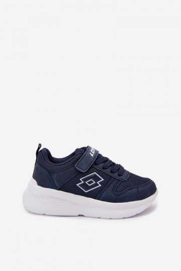 Zapatillas infantiles con velcro LOTTO SOBRIO 2601570K azul oscuro 2