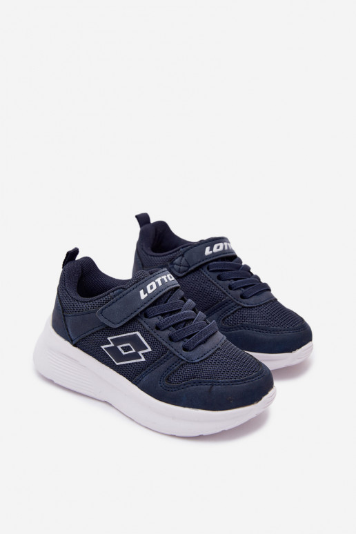 Zapatillas infantiles con velcro LOTTO SOBRIO 2601570K azul oscuro