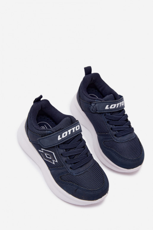 Zapatillas infantiles con velcro LOTTO SOBRIO 2601570K azul oscuro