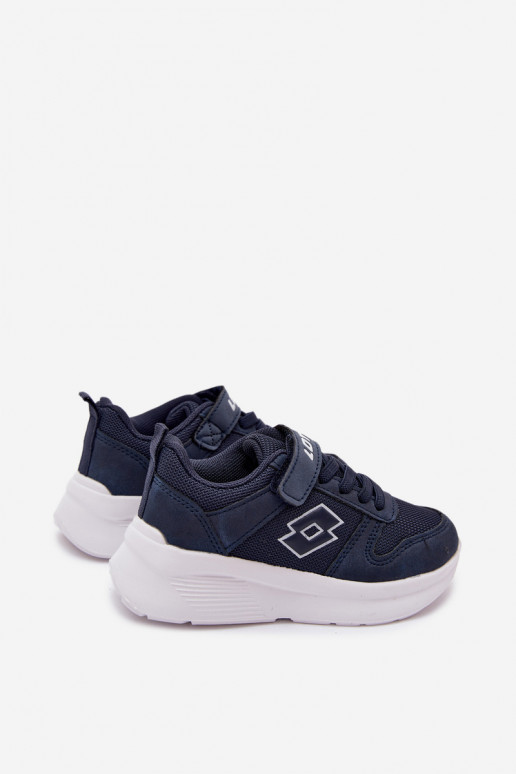 Zapatillas infantiles con velcro LOTTO SOBRIO 2601570K azul oscuro
