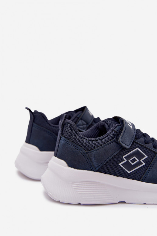 Zapatillas infantiles con velcro LOTTO SOBRIO 2601570K azul oscuro