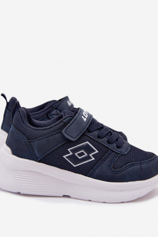 Zapatillas infantiles con velcro LOTTO SOBRIO 2601570K azul oscuro
