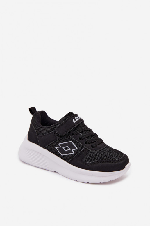 Zapatillas infantiles con velcro LOTTO SOBRIO 2601570K negras