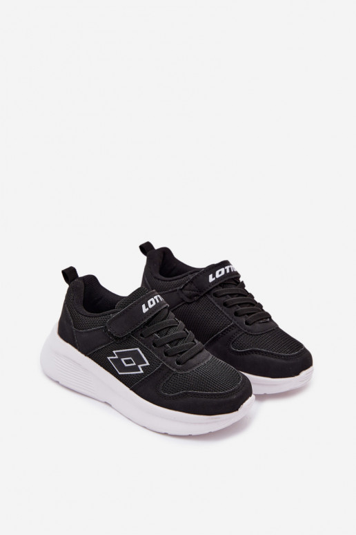 Zapatillas infantiles con velcro LOTTO SOBRIO 2601570K negras
