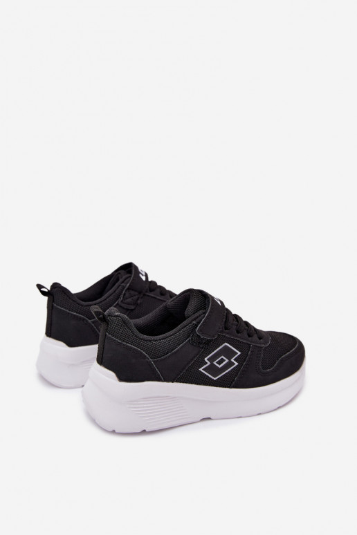 Zapatillas infantiles con velcro LOTTO SOBRIO 2601570K negras