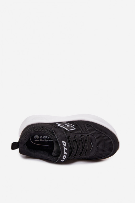 Zapatillas infantiles con velcro LOTTO SOBRIO 2601570K negras