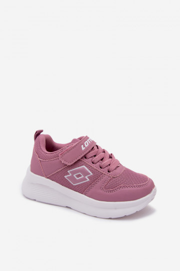Zapatillas infantiles con velcro LOTTO SOBRIO 2601570K rosas