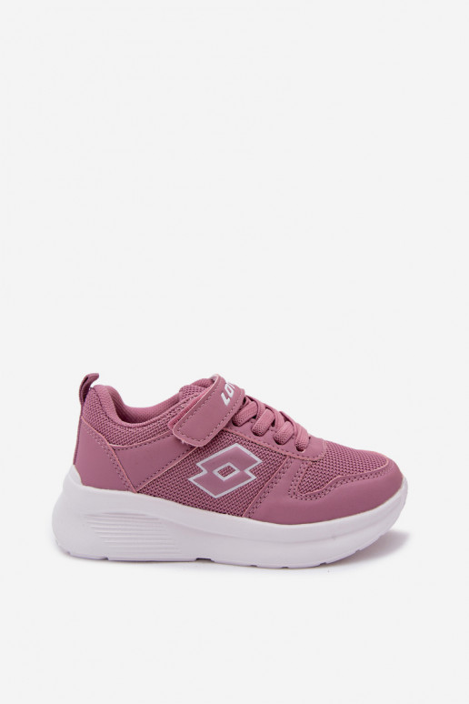 Zapatillas infantiles con velcro LOTTO SOBRIO 2601570K rosas