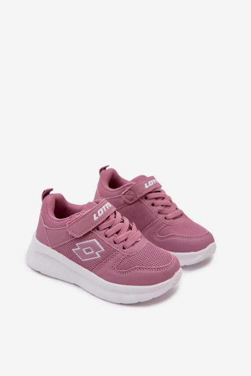 Zapatillas infantiles con velcro LOTTO SOBRIO 2601570K rosas