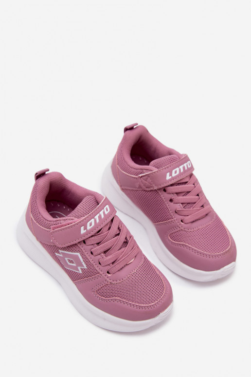 Zapatillas infantiles con velcro LOTTO SOBRIO 2601570K rosas