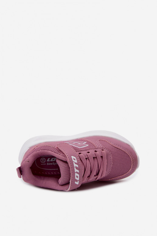 Zapatillas infantiles con velcro LOTTO SOBRIO 2601570K rosas