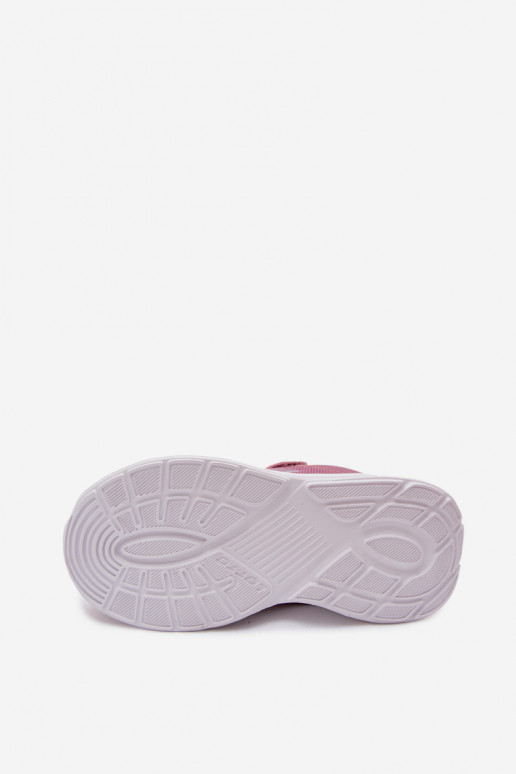 Zapatillas infantiles con velcro LOTTO SOBRIO 2601570K rosas