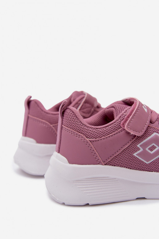 Zapatillas infantiles con velcro LOTTO SOBRIO 2601570K rosas