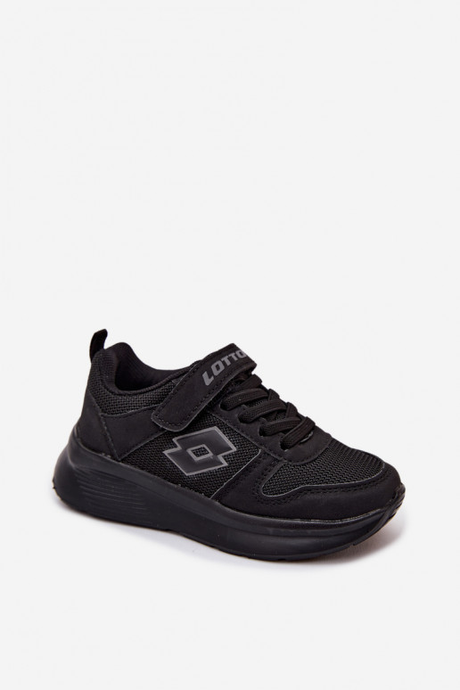 Zapatillas infantiles con velcro LOTTO SOBRIO 2601571K negras